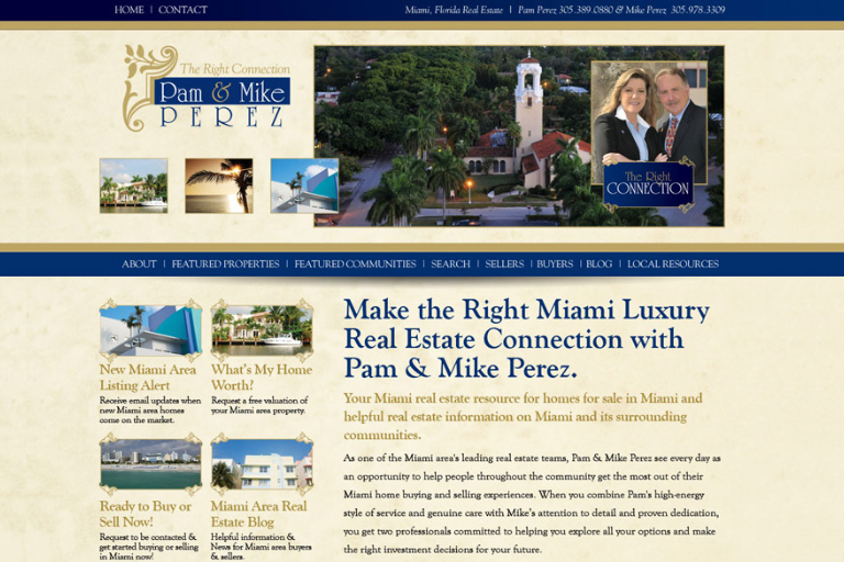 Web Design Pam & Mike Perez - James Casas